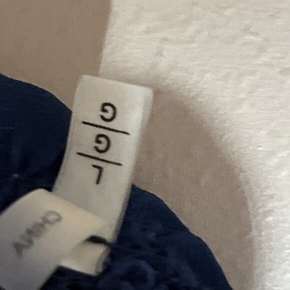 Elie Tahari L Silk Blouse Blue Cold Shoulder Metallic Embroidery Pleated Chiffon - Picture 8 of 14